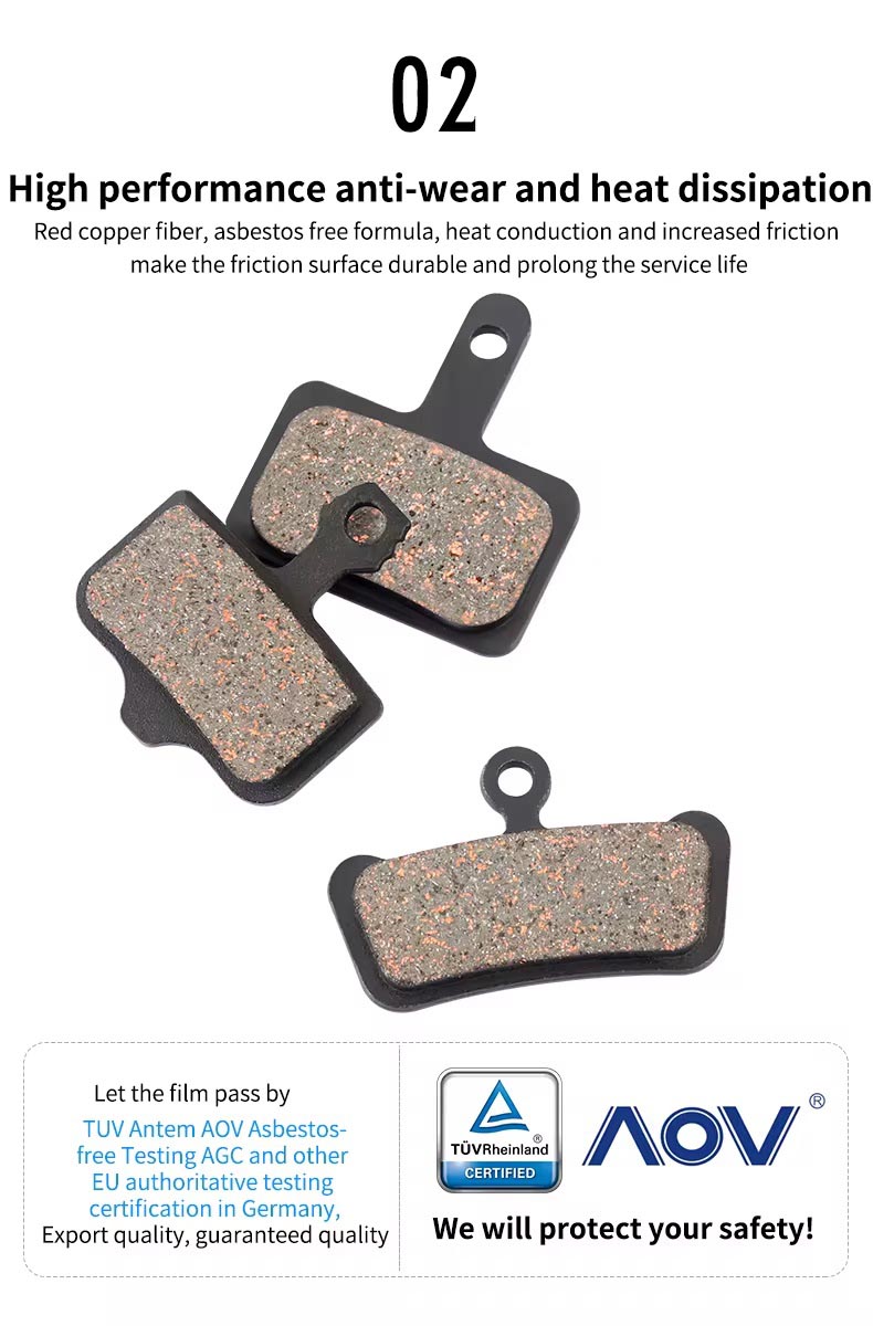 oil disc brake pads