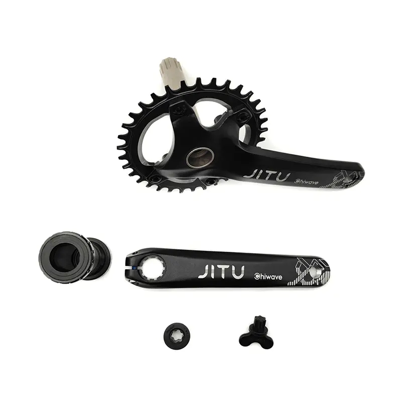 SUNRUN single speed bicycle chianwheel and crank set with hollow cartridge