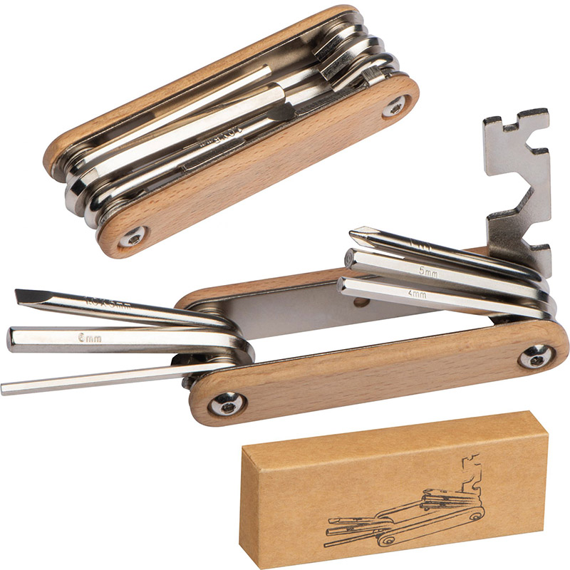 bicycle tools with wooden shells